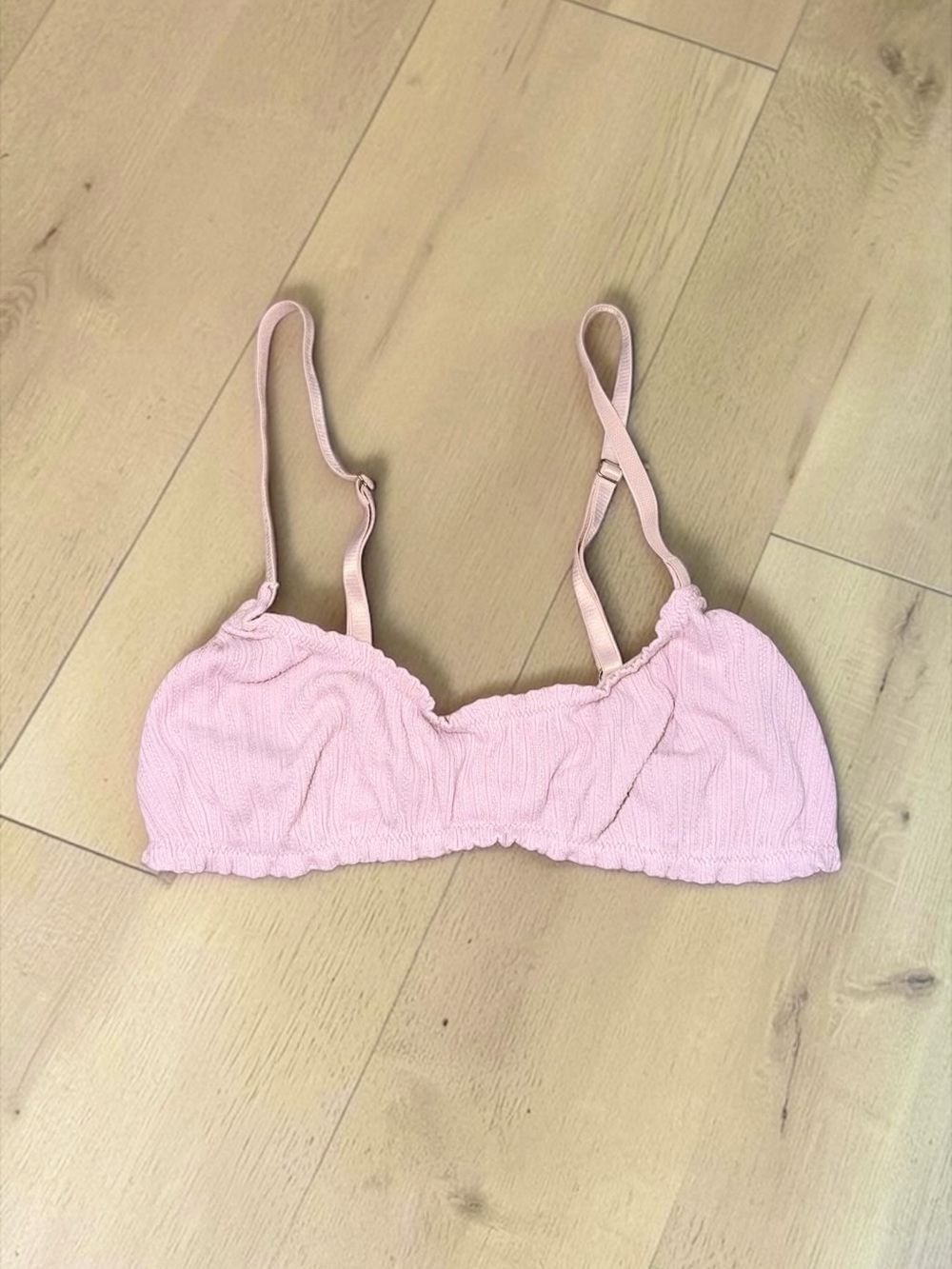 Free People Intimately Dusty Pink Pointelle Bralette Size Medium